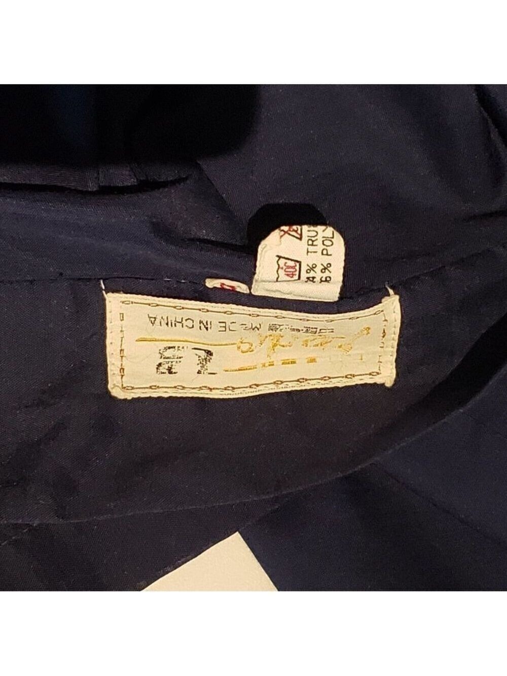 Men's Navy Kimono Robe - Picture 5 of 6
